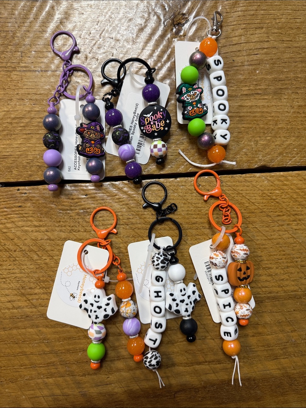 Honeybee(d) silicone Keychains - spooky